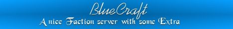 BlueCraft banner BlueCraft Minecraft server banner