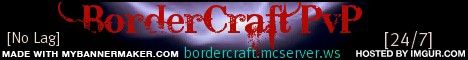 BorderCraft PvP banner BorderCraft PvP Minecraft server banner