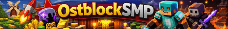 OstblockSMP banner OstblockSMP Minecraft server banner