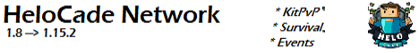 HeloCade Network banner HeloCade Network Minecraft server banner