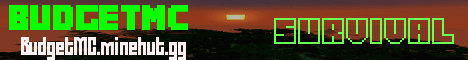 BudgetMC banner BudgetMC Minecraft server banner