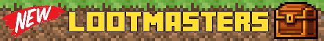 LootMasters banner LootMasters Minecraft server banner