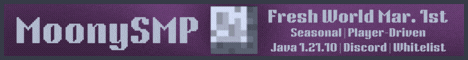 MoonySMP banner MoonySMP Minecraft server banner