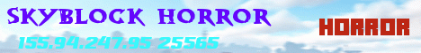 SkyBlock Horror banner SkyBlock Horror Minecraft server banner
