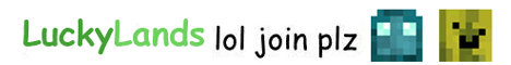 LuckyLands banner LuckyLands Minecraft server banner
