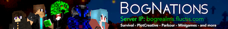 BogRealmsMC banner BogRealmsMC Minecraft server banner