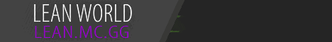 LeanWorld banner LeanWorld Minecraft server banner