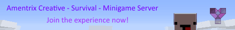 Amentrix banner Amentrix Minecraft server banner