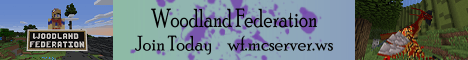 Woodland Federation banner Woodland Federation Minecraft server banner