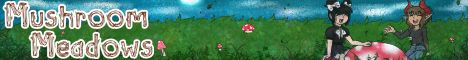 Mushroom Meadows banner Mushroom Meadows Minecraft server banner