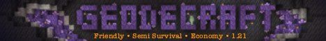 GeodeCraft banner GeodeCraft Minecraft server banner