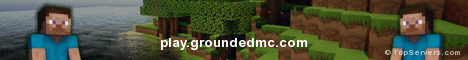 GroundedMC banner GroundedMC Minecraft server banner