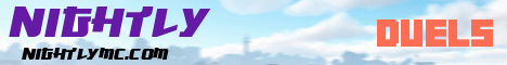 Nightly banner Nightly Minecraft server banner