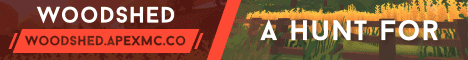 Woodshed banner Woodshed Minecraft server banner