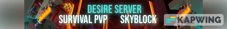 Desire banner Desire Minecraft server banner