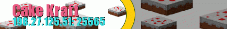 Cake Kraft banner Cake Kraft Minecraft server banner