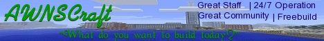 AWNSCraft banner AWNSCraft Minecraft server banner