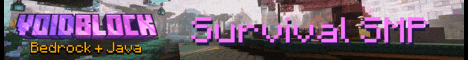 Void Block banner Void Block Minecraft server banner