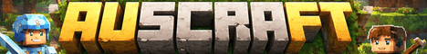 Auscraft banner Auscraft Minecraft server banner