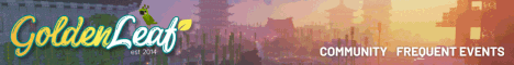 GoldenLeaf banner GoldenLeaf Minecraft server banner