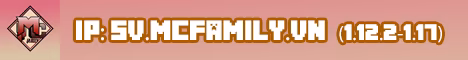 Mcfamily VN banner Mcfamily VN Minecraft server banner