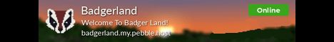 Badgerland banner Badgerland Minecraft server banner