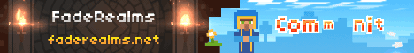FadeRealms banner FadeRealms Minecraft server banner