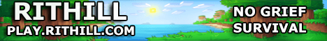 Rithill banner Rithill Minecraft server banner