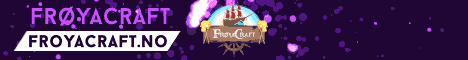 FroyaCraft banner FroyaCraft Minecraft server banner