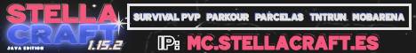 StellaCraft banner StellaCraft Minecraft server banner