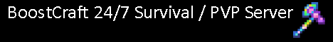 BoostCraft banner BoostCraft Minecraft server banner