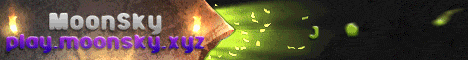 MoonSky banner MoonSky Minecraft server banner