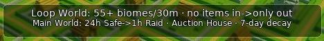 Loopworld banner Loopworld Minecraft server banner