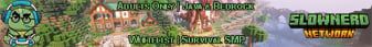 Slownerd banner Slownerd Minecraft server banner