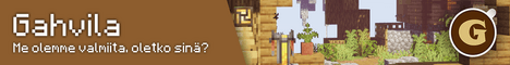 Gahvila banner Gahvila Minecraft server banner