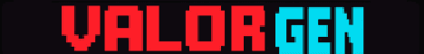 ValorGen banner ValorGen Minecraft server banner
