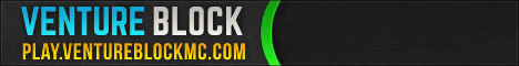 VentureBlock MC banner VentureBlock MC Minecraft server banner