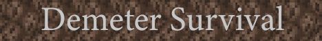 Demeter Survival banner Demeter Survival Minecraft server banner
