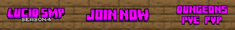 Lucid SMP banner Lucid SMP Minecraft server banner