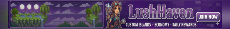 LushHaven banner LushHaven Minecraft server banner