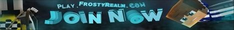 FrostyRealm banner FrostyRealm Minecraft server banner