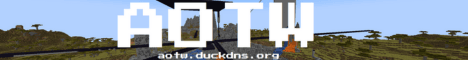 AOTW banner AOTW Minecraft server banner