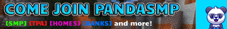 PandaSMP banner PandaSMP Minecraft server banner