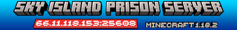 Sky Island Prison Server banner Sky Island Prison Server Minecraft server banner