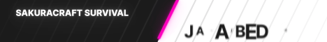 SakuraCraft Survival banner SakuraCraft Survival Minecraft server banner