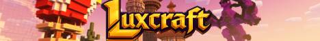 Luxcraft banner Luxcraft Minecraft server banner