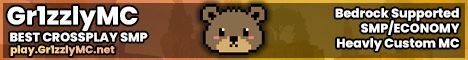 Gr1zzlyMC banner Gr1zzlyMC Minecraft server banner