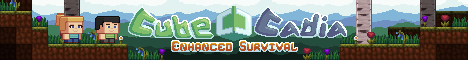 CubeCadia Survival banner CubeCadia Survival Minecraft server banner