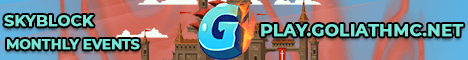 GoliathMC banner GoliathMC Minecraft server banner