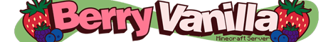 Berry Vanilla banner Berry Vanilla Minecraft server banner